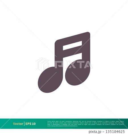 Music Note Icon Vector Logo Template Illustration Design. Vector EPS 10. Music Note Icon Vector Logo Template Illustration Design. Vector EPS 10. 135184625