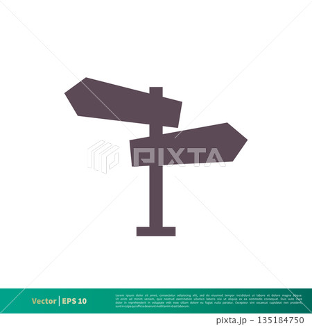 Empty Street Sign Board Icon Vector Logo Template Illustration Design. Vector EPS 10. Empty Street Sign Board Icon Vector Logo Template Illustration Design. Vector EPS 10. 135184750