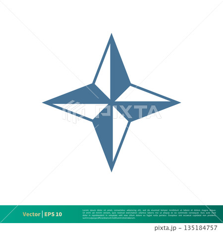 Compass Rose Star Icon Vector Logo Template Illustration Design. Vector EPS 10. Compass Rose Star Icon Vector Logo Template Illustration Design. Vector EPS 10. 135184757