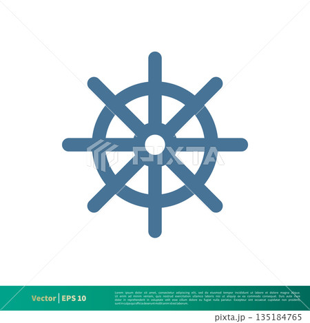 Steer of Ship, Nautical Icon Vector Logo Template Illustration Design. Vector EPS 10. Steer of Ship, Nautical Icon Vector Logo Template Illustration Design. Vector EPS 10. 135184765