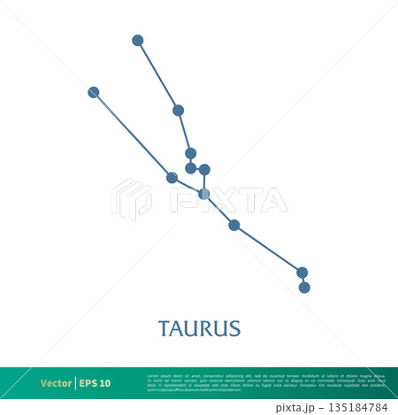 Taurus - Constellation Star Icon Vector Logo Template Illustration Design. Vector EPS 10. Taurus - Constellation Star Icon Vector Logo Template Illustration Design. Vector EPS 10. 135184784