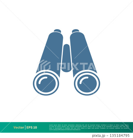 Binocular Nautical Icon Vector Logo Template Illustration Design. Vector EPS 10. Binocular Nautical Icon Vector Logo Template Illustration Design. Vector EPS 10. 135184795
