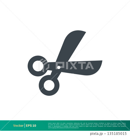 Scissor Icon Vector Logo Template Illustration Design. Vector EPS 10. Scissor Icon Vector Logo Template Illustration Design. Vector EPS 10. 135185015