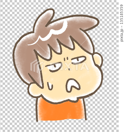 ゆるくないという顔をした男の子 135185359