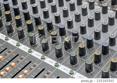 Part of audio mixing console 135185501