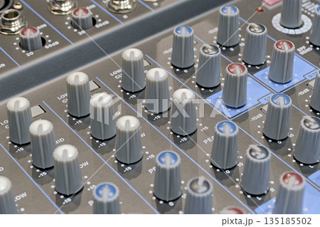 Part of audio mixing console 135185502