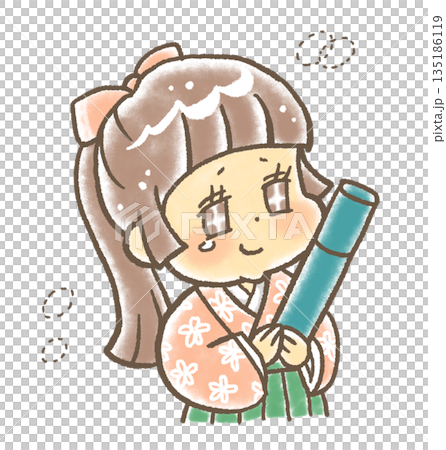 いろいろあった学校生活を思い出して涙がこぼれる袴の女性 いろいろあった学校生活を思い出して涙がこぼれる袴の女性 135186119