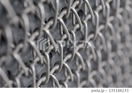Flexible openwork mesh made of steel wire, fence or conveyor belt 135186233