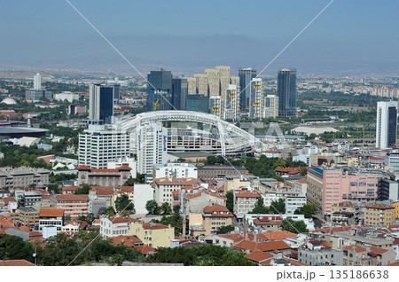aerial view of Ankara aerial view of Ankara 135186638