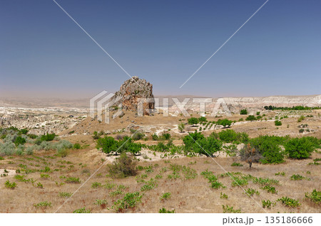rock formations located near the city of Urgup in Cappadocia rock formations located near the city of Urgup in Cappadocia 135186666