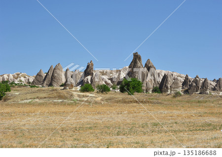 rock formations located near the city of Urgup in Cappadocia 135186688