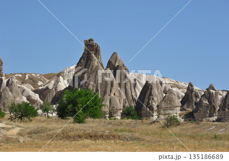 rock formations located near the city of Urgup in Cappadocia 135186689