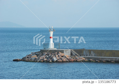 lighthouse before entering the Bosphorus near Istanbul, Turkey lighthouse before entering the Bosphorus near Istanbul, Turkey 135186773