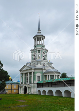 view of the Novotorzhsky Borisoglebsky Monastery in Torzhok view of the Novotorzhsky Borisoglebsky Monastery in Torzhok 135186908
