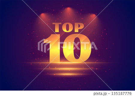 top 10 popular ranking background with spot light effect top 10 popular ranking background with spot light effect 135187776