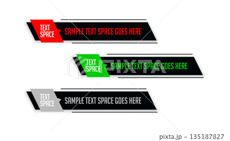 modern lower third title screen banner for news report 135187827