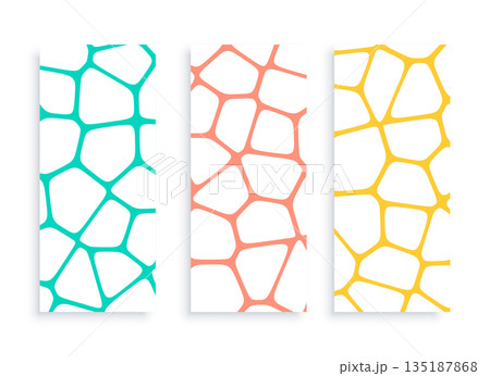 voronoi pattern grid lines mesh pattern poster in collection 135187868