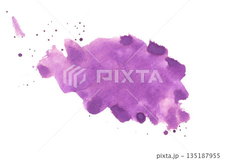 brush stroke style purple watercolor stain texture abstract background brush stroke style purple watercolor stain texture abstract background 135187955