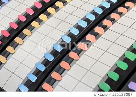 Modern office telephone switchboard panel 135188097