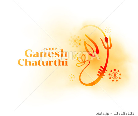 happy ganesh chaturthi event background in modern style happy ganesh chaturthi event background in modern style 135188133