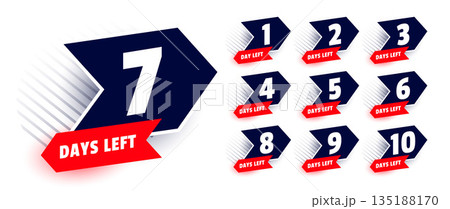 modern number of days left tag for special offer 135188170