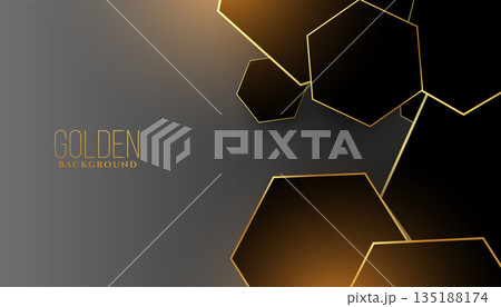abstract and empty golden frame background with premium touch abstract and empty golden frame background with premium touch 135188174