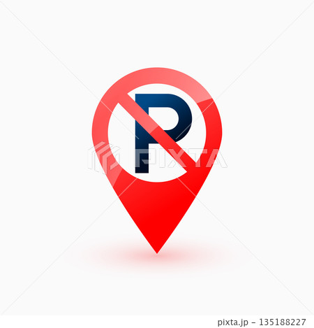 isolated no parking zone pointer design isolated no parking zone pointer design 135188227