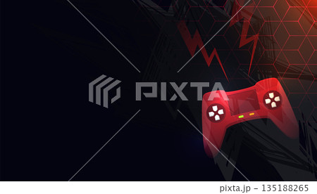 eye catching electronic remote controller background with text space 135188265