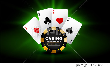 casino gambling ace card background for web competition 135188388