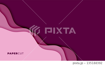 origami style papercut rounded layout for modern backdrop origami style papercut rounded layout for modern backdrop 135188392