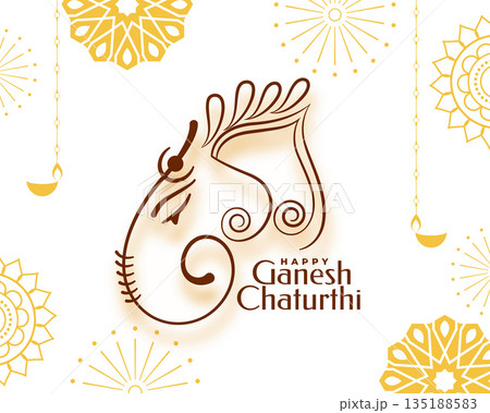 indian festive ganesh chaturthi event background design indian festive ganesh chaturthi event background design 135188583