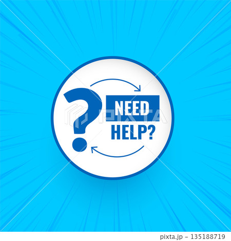 modern question mark symbol background for social questionnaire 135188719