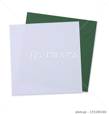 Square envelope with black paper on white 135190180