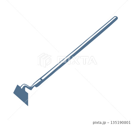 Vector drawing. Garden hoe signのイラスト素材 [135190801] - PIXTA