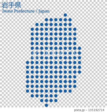 Vector illustration map of Japan: Iwate prefecture map Vector illustration map of Japan: Iwate prefecture map 135192714