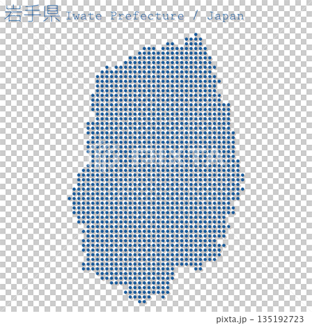 日本向量插圖地圖:岩手縣地圖 日本向量插圖地圖:岩手縣地圖 135192723