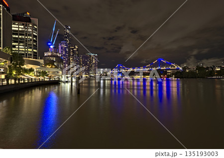 The skyline of Brisbane and the Story Bridge The skyline of Brisbane and the Story Bridge 135193003