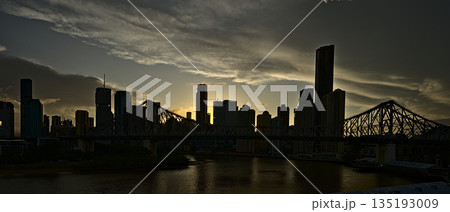 The skyline of Brisbane and the Story Bridge The skyline of Brisbane and the Story Bridge 135193009