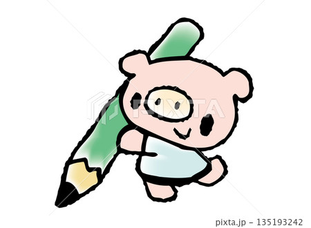お絵描きぶた 135193242