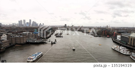 London, UK - December 31 2022: Surrounding View of London Bridge 135194319