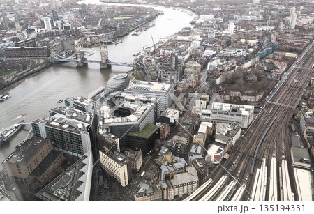 London, UK - December 30 2022: Surrounding View of The Shard London, UK - December 30 2022: Surrounding View of The Shard 135194331