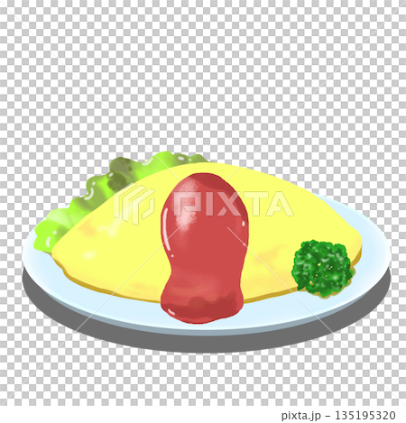 Omelette rice  135195320