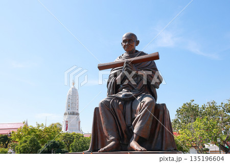 Bangkok,Thailand-January 2,2026:The Somdet Phra Phutthachan Statue have most famous in thailand 135196604