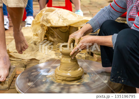 Artisans of Thanh Ha Ceramic Village in Vietnam Artisans of Thanh Ha Ceramic Village in Vietnam 135196795