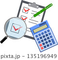 審査や査定のイメージイラスト 135196949