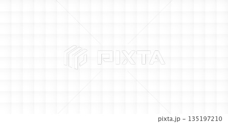 Abstract 3d mosaic white background. White and grey geometric seamless pattern texture graphic illustration. 135197210