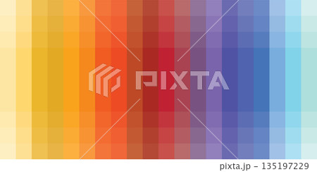 Colorful mosaic background graphic illustration. Minimal geometric pattern vivid gradients. 135197229