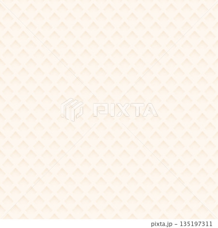 Seamless waffle 3D pattern square background graphic illustration. 135197311