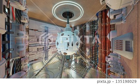 宇宙船内の風景 宇宙船内の風景 135198029