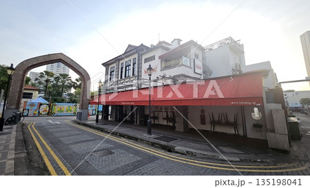 A colonial-style shophouse in Singapore City A colonial-style shophouse in Singapore City 135198041
